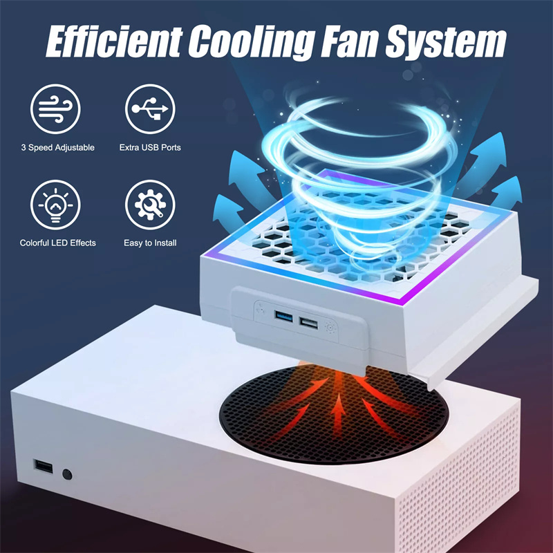 Gaming Console Xbox Series S - LED Soğutma Fanı atmosfer ışığı 3