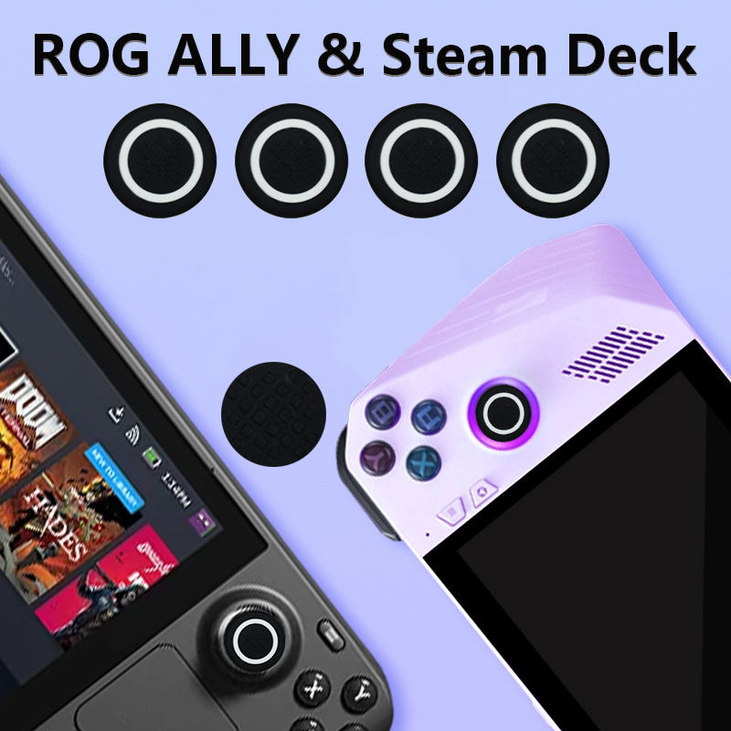 Gaming Console Steam Deck - 4 adet Silikon Joystick Başparmak Kılıfı