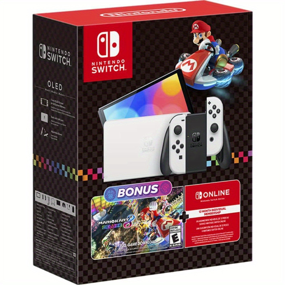 Gaming Console Bundle - Nintendo Switch OLED Konsol Paketi, Mario