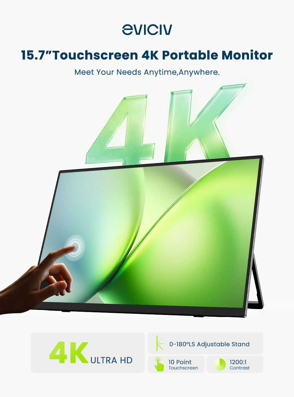 EVICIV 4K Taşınabilir Monitör  - Gaming Console Type incelemesi ve fiyatı