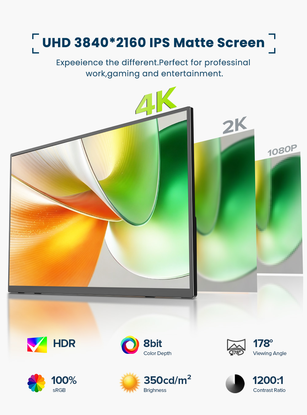 EVICIV 4K Taşınabilir Monitör  - Gaming Console Type incelemesi ve fiyatı