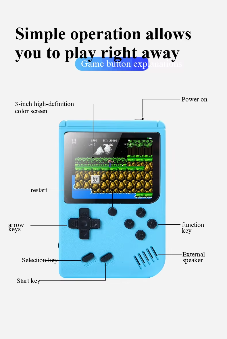 YENİ 3 İnç Taşınabilir Retro M - Gaming Console For Sale incelemesi ve fiyatı